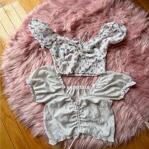 Peasant Crop Top Bundle Size M